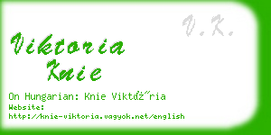 viktoria knie business card